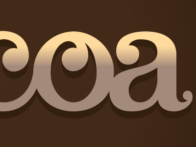 Cocoa 02 lettering typography