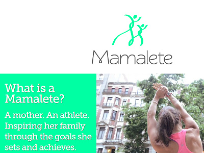 Mamalete 1 Page Site athletic branding clean family mamalete simple web design