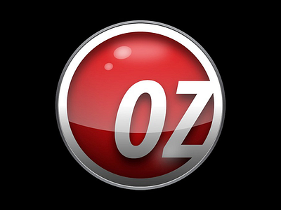 OZ Logo and Branding branding button gloss icon logo oz shine