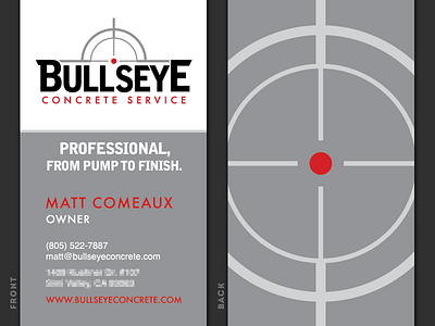 Bullseye Logo and Business Cards branding business cards logo typography