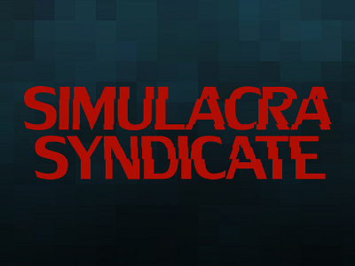 Simulacra Syndicate Logo angular branding logo personal typography