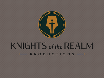 Knights of the Realm Logo branding classical knights of the realm logo minimal slick typography