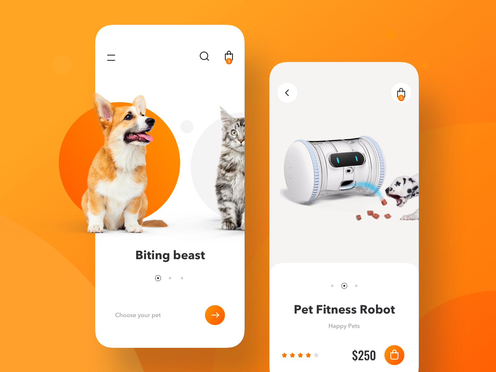 Pets shop App Design by Anatoly on Dribbble