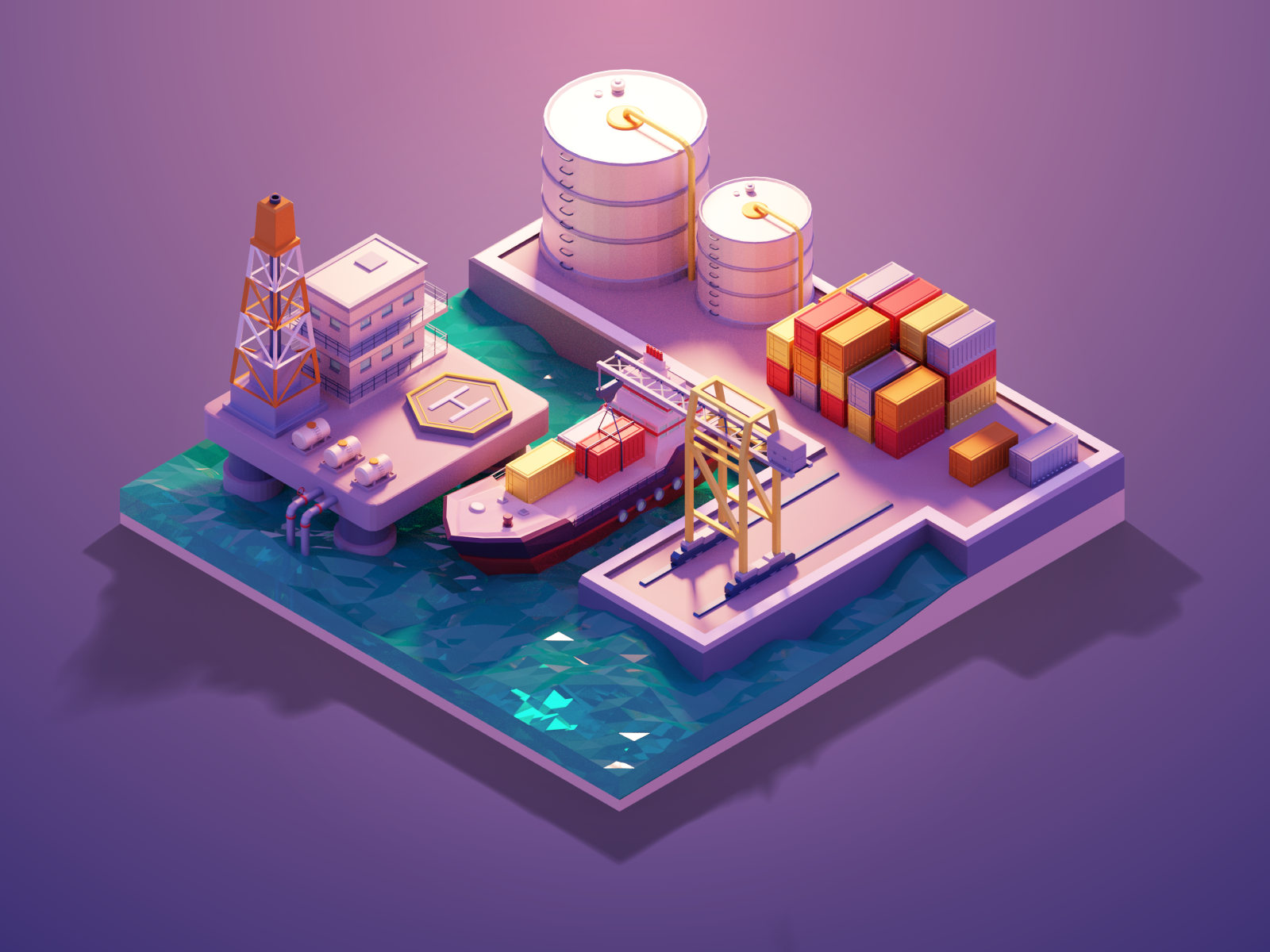 Port 3d model