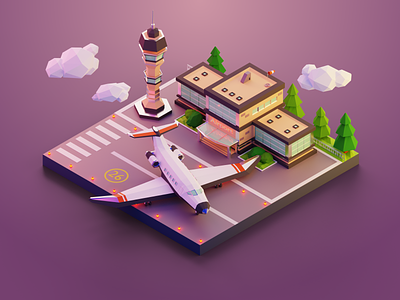 3D Model of an Airport