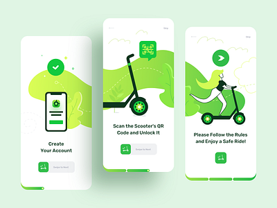 Kiwi | IOS App Design for Rent Scooters