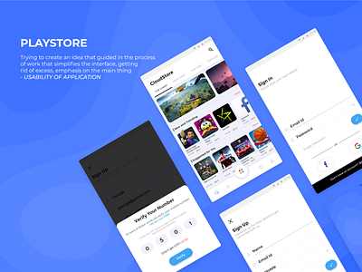 Concept Play Store App Design