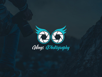 Wings Photography (Media & Photography) Logo branding icon logo logo design media minimalist logo photography typography ui ux vector