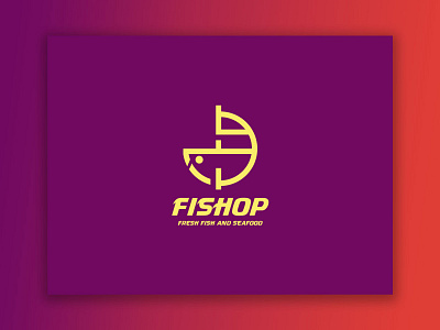 Fishop Logo Design ecommerce fish logo food logo icon logo logo design minimalist logo retail typography ui ux web