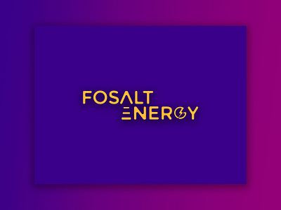 Fosalt Energy Logo branding energy energy logo enviroment fuel green energy logo logo design minimalist logo ui ux vector web