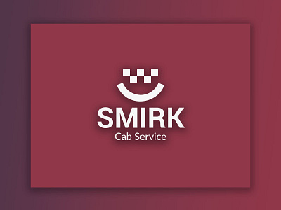 Smirk Cab Service Logo branding icon illustration logo logo design minimalist logo taxi typography ui ux vector