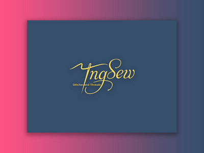 Tangsew (Stitches & Threads) Logo app branding fashion icon illustration logo minimalist logo stitches thread typography vector web