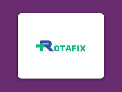 Rotafix Healthcare Logo branding healthcare icon illustration logo logo design medicine minimalist logo science typography ui vector