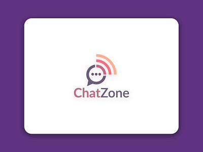 Chat Zone (Mobile App) Logo app app logo community logo logo design minimalist logo mobile app mobile app design social social app ui ux web
