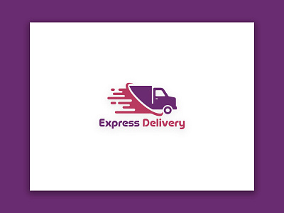 Express Delivery Logo branding delivery service flat illustration logo logo design minimal minimalist logo transportation vector vehicle website