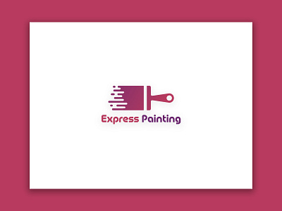 Express Painting Logo art branding design icon illustration logo logo design minimalist logo painter painting typography vector