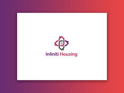 infiniti Housing Logo branding construction construction logo icon illustration logo logo design minimalist logo properties real estate real estate logo typography vector