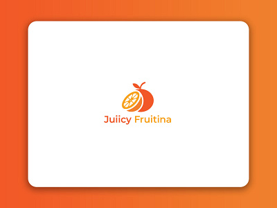 Juiicy Friutina Logo app branding flat food food and drink food logo fruit fruit logo icon juice logo logo design minimalist logo