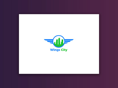 Wings City Logo branding building city construction home housing illustration logo logo design minimalist logo properties property logo real estate real estate logo wings