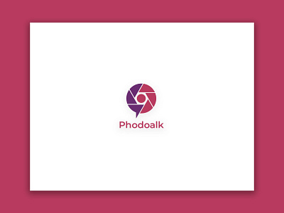 Phodoalk Logo Design logo logo design minimal minimalist logo photo photography photoshop talk ui ux web website