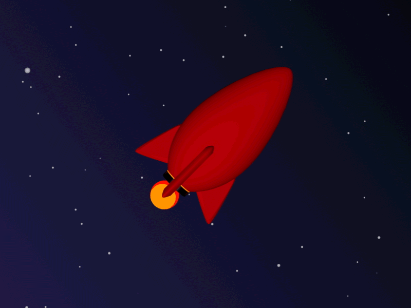 Rocket fire flame red rocket space speed stars