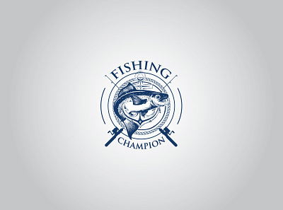 Fishing logo design branding company branding company logo fishing logo illustration logo logotype minimal modern logo professional logo unique logo