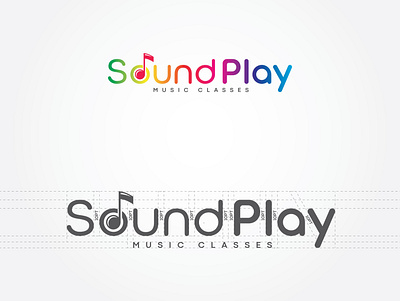 Sound Play Music Studio Logo branding colorful logo company logo design illustration logotype minimal modern design modern logo music app professional logo typography unique logo