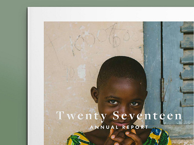 Twenty Seventeen annual report cover cover design editorial layout layout magazine non profit pencils of promise print