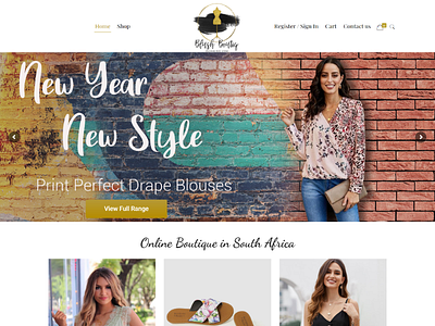 Online Boutique Website Design website design