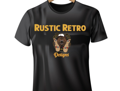Rustic Retro CA Print apparel apparel designs branding designinspiration logo design tshirtdesign