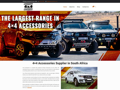 4x4 Accessories Completed Website Project branding design designinspiration ecommerce design website design