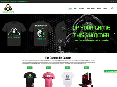Heidrun Gaming Website apparel apparel designs brand design branding branding design design designinspiration logo logo design tshirtdesign website design