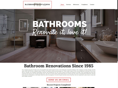 Bathroom Renovations design designinspiration web design website website design wordpress wordpress design