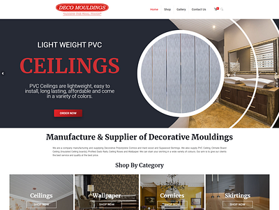 Deco Mouldings E-Commerce Website design web design website design