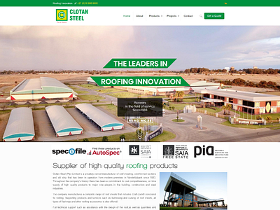 Website Design for a Steel Manufacturing company