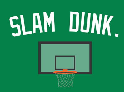 Slam dunk basketball charity design dunk gift card gifting sketch
