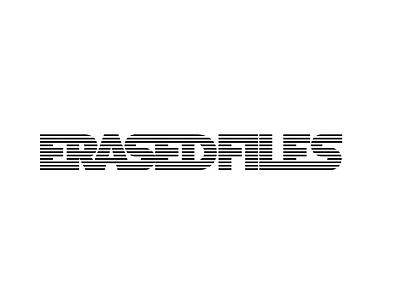 Erased Files Wordmark