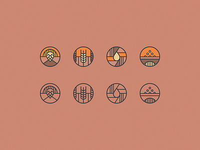 Beer Icons beer brand colourpalette icons illustration vector