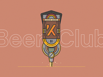 Beer Club visual designs beer brand colourpalette vector