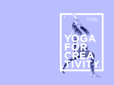 Yoga Journal Ad creativity publication design purple yoga