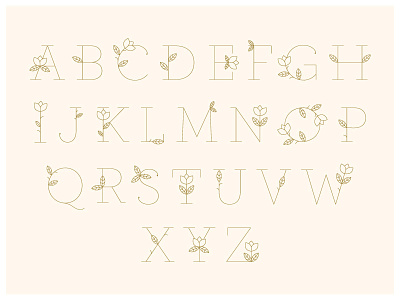 Spring Lettahs alphabet flower alphabet flowers letters typography