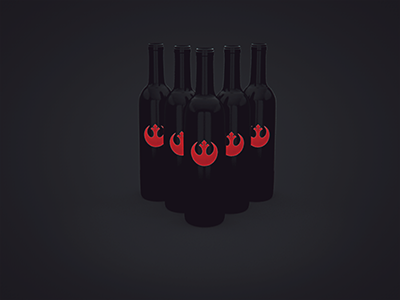 Wine Force 3d ae animation c4d gif motion starwars