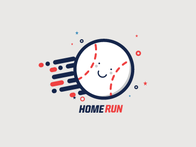 Home Run animation baseball design gif icons motion motiongraphics sports