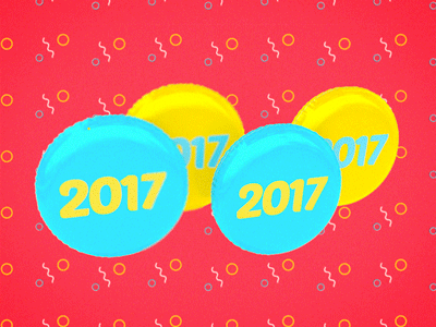 2017 animation design gif motion motiongraphics newyear pattern
