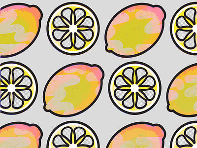 Pink Lemonade design fashion lemonade lemons pattern pink textile yellow