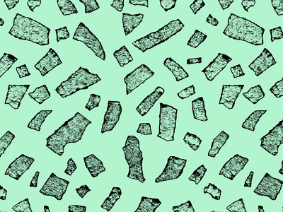 Mint Chocolate Chip abstract chocolate fashion flavor ice cream mint mixed media pattern ripped paper rips textile