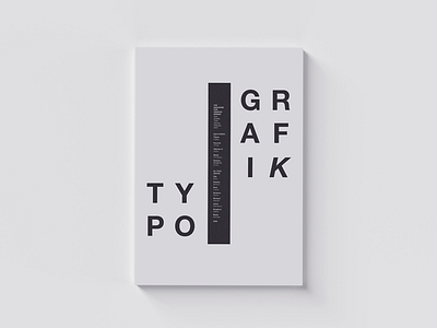 003 / Typografik Magazine Cover clean design editorial graphic design layout minimal poster print type typography