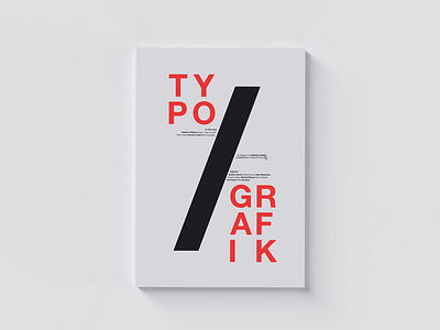 007 / Typografik Magazine Cover clean design editorial graphic design layout minimal poster print type typography