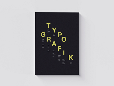 008 / Typografik Magazine Cover clean design editorial graphic design layout minimal poster print type typography