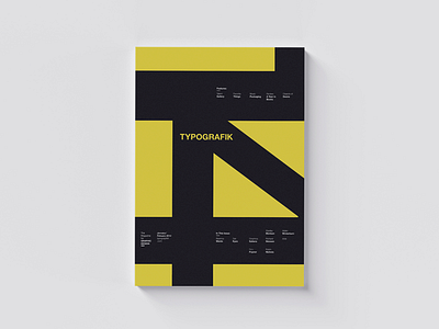 009 / Typografik Magazine Cover clean design editorial graphic design layout minimal poster print swiss type typography